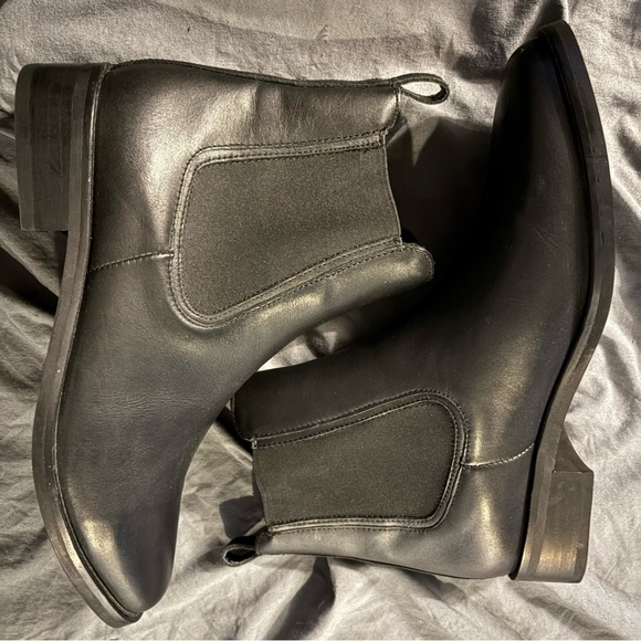 Thursday Boot Co Size 10 Duchess Chelsea Black Leather Pull On Boots EUC - Picture 6 of 12